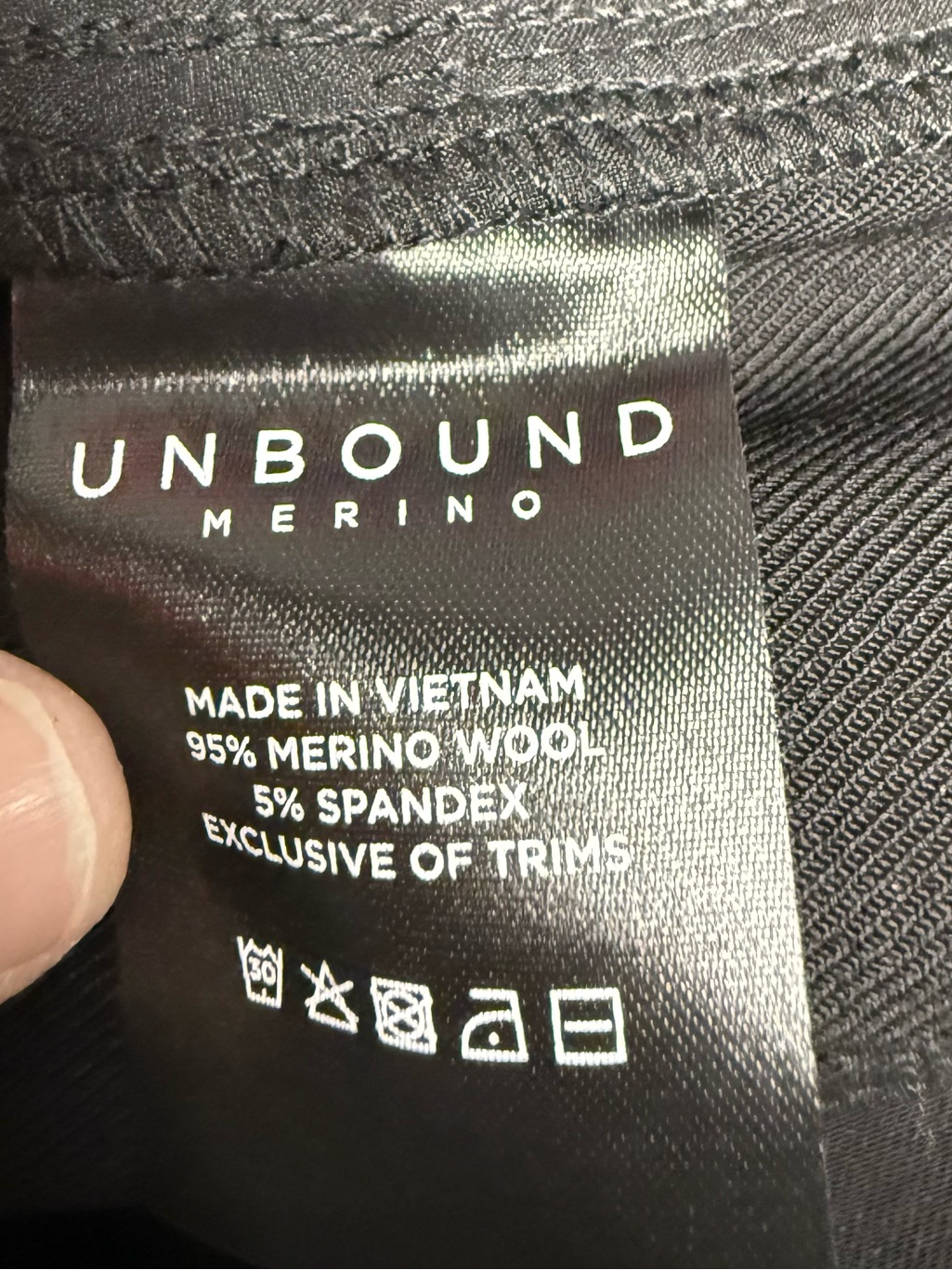 Unbound Merino Women’s Black Slim Dress Pants 26x28 — image 7 of 8